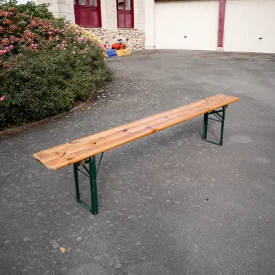 Banc brasserie pliant 220x25 cm