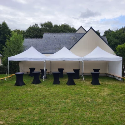 Barnum Pliant Blanc - Dimension 4MX16M - Montage et Démontage inclus