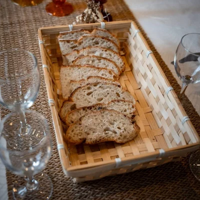 Corbeille à pain en osier