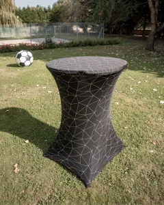 Housse Mange Debout Noir Rayé