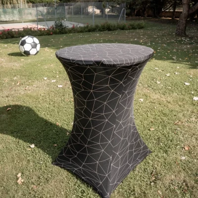 Housse Mange Debout Noir Rayé