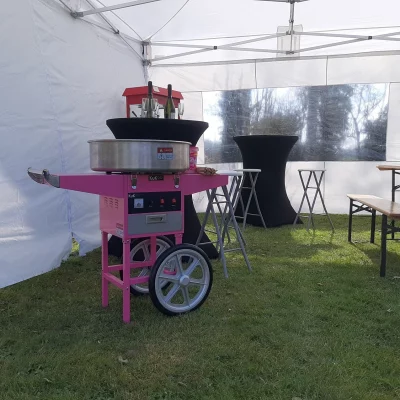 Machine à barbe à papa professionnelle sur chariot