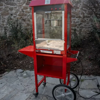 Machine pop-corn professionnelle sur chariot